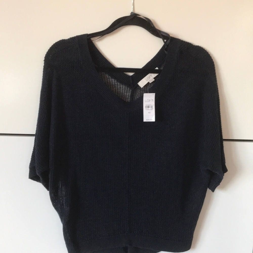 Light weight navy blue sweater